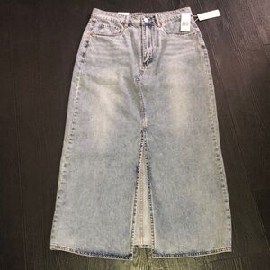 BLANK NYC‎ Maxi Long Denim Jean Skirt size 29 NWT